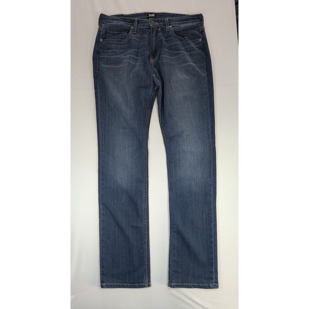 Paige Men's Jeans Federal Dark Wash Jeans Sz 32 Stretch (Measures 34x33) Casual